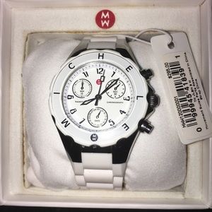 Used Michele Tahitian Jelly Bean White Watch